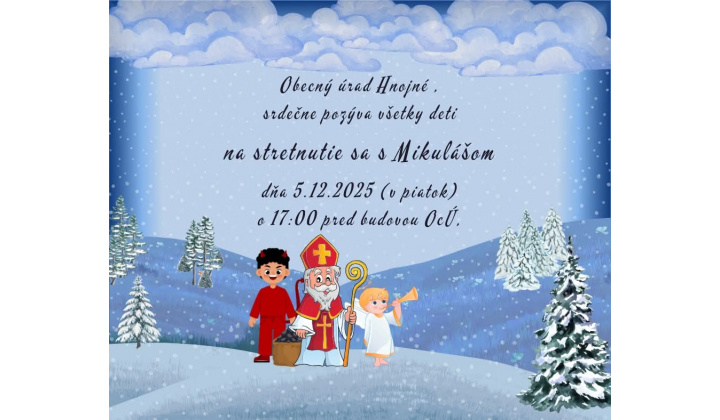pozvánka na Mikuláša